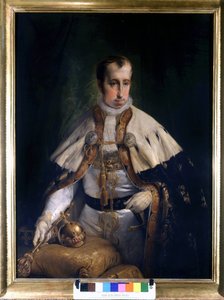 Portret Ferdynanda I (1793 - 1875), cesarza Austrii autorstwa Francesco Hayeza (1791 - 1882). Muzeum Risorgimento. Mediolan autorstwa Francesco Hayez