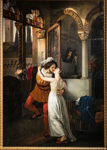 Ostatni pocałunek Romea z Julią autorstwa Francesco Hayez