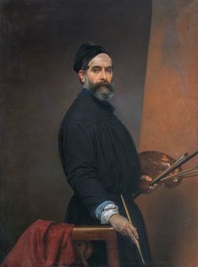 Autoportret w wieku pięćdziesięciu siedmiu lat autorstwa Francesco Hayez