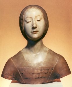 Izabela di Aragona (1470-1524) księżniczka Neapolu, 1488 (częściowo pigmentowany marmur)