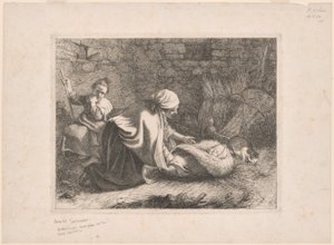 Płyta 12, z zestawu 12 scen pastoralnych autorstwa Francesco Londonio