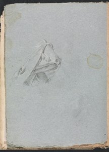 Szkicownik werona: studium draperii, strona 10, 1760. autorstwa Francesco Lorenzi