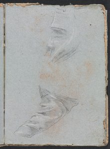 Szkicownik werona: studium draperii, strona 39, 1760. autorstwa Francesco Lorenzi