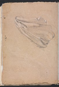 Szkicownik werony: studium draperii, strona 6, 1760. autorstwa Francesco Lorenzi