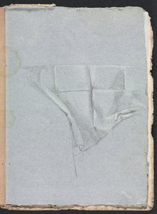 Szkicownik werona: studium draperii, strona 93, 1760. autorstwa Francesco Lorenzi