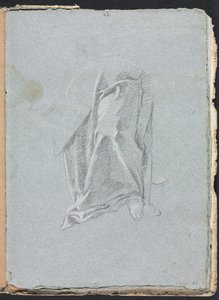 Szkicownik Verona: Draperie ze stopką strona 83, 1760. autorstwa Francesco Lorenzi