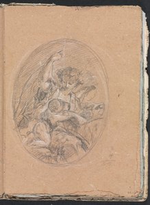 Szkicownik Verona: Figurka z dzieckiem w kółku strona 67, 1760. autorstwa Francesco Lorenzi