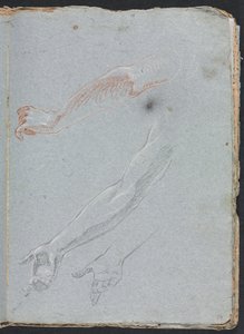 Szkicownik werona: Studium rąk i ramion strona 29, 1760. autorstwa Francesco Lorenzi
