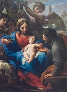 Reszta podczas lotu do Egiptu (olej na płótnie)