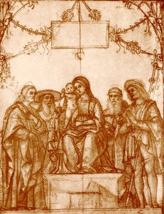 Madonna z czterema świętymi autorstwa Francesco Morone