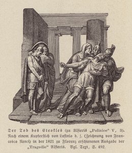 Śmierć Eteoklesa (rycina) autorstwa Francesco Nenci