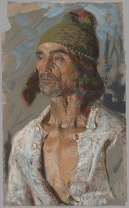 Pasterz (studium do „Ślubu”) (recto); Kobieta trzymająca dziecko (studium do „Przysięgi”) (verso) autorstwa Francesco Paolo Michetti
