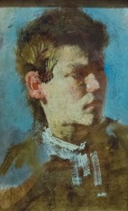 Autoportret jako młody człowiek autorstwa Francesco Paolo Michetti