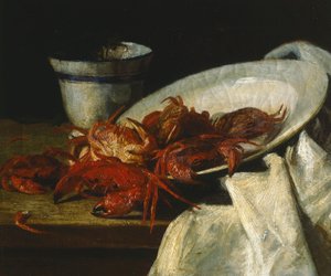 Martwa natura ze skorupiakami (olej na płótnie) autorstwa Francesco Paolo Palizzi
