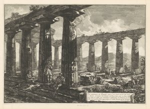 Świątynia Juno w Paestum Vue intérieure du Temple, que l