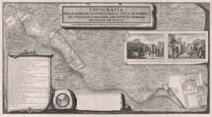 Topografia fabryk odkrytych w mieście? z Pompejów autorstwa Francesco Piranesi
