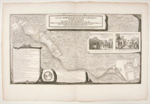 Topografia fabryk odkrytych w mieście? z Pompejów autorstwa Francesco Piranesi