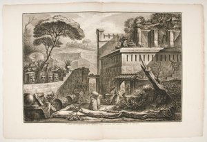 Widok na Grobowiec Marnia negl autorstwa Francesco Piranesi