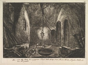 Widok na Pompeje Kolejny widok na pomieszczenie, w którym przygotowywano Bogno Caldo. . . .n.d. autorstwa Francesco Piranesi