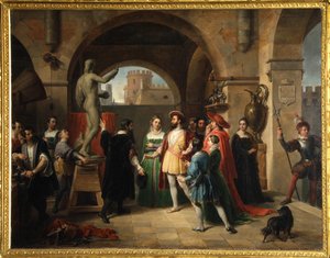 Franciszek I w Pracowni Benvenuto Cellini