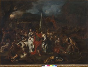 Dawid Pogromca Amalekitów, 1720-21 autorstwa Francesco Solimena