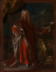Diego Pignatelli dAragona 1687-1750 i zniewolony sługa afrykański, prawdopodobnie 1731 lub 1732.