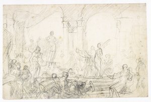 Król Salomon i królowa Saby autorstwa Francesco Solimena