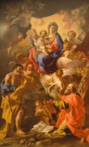Madonna z Dzieciątkiem między św. Piotrem a Pawłem – Francesco Solimena (1657-1747) autorstwa Francesco Solimena