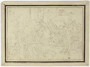 Władca odbierający damę autorstwa Francesco Solimena