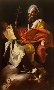 Św. Atanazy, Francesco Solimena (1657-1747), z katedry Santa Maria Assunta w Neapolu