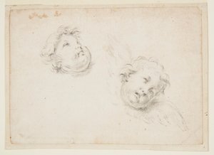 Studium dla dwóch cherubinów autorstwa Francesco Solimena