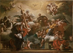 Trójca Święta ze św. Filipem Neri w chwale, ok. 1727-1730