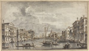 Canal Grande w kierunku Salute i Dogana