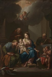Szkic prezentacyjny do Świętej Rodziny ze św. Anną, Joachimem i Janem Chrzcicielem..., c. 172