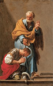 Św. Piotr chrzci setnika Korneliusza