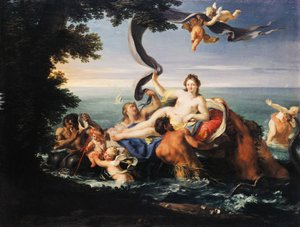 Triumf Galatei, Francesco Trevisani (1656-1746), olej na płótnie.