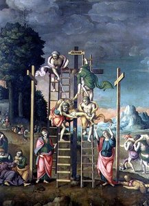Osadzanie Chrystusa, c.1518 (panel)