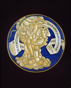 Naczynie z kompozytową główką penisów, ok.1536 (ceramika cynowana, majolika)