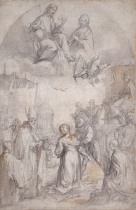 Ostatnia komunia i męczeństwo św. Łucji autorstwa Francesco Vanni