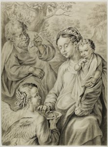 Odpoczynek podczas lotu do Egiptu, znany jako Madonna della Pappa autorstwa Francesco Vanni