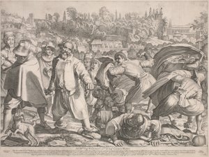 Brutto Buono ukamienowany przez swoich wrogów autorstwa Francesco Villamena