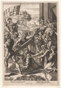 Chrystus poddaje się ciężarowi krzyża Il Spasimo di Sycylia autorstwa Francesco Villamena