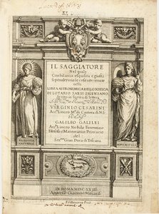 Frontyspis „The Assayer” Galileo Galilei, 1623