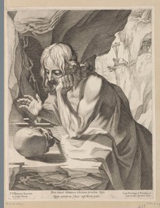 Święty Hilarion autorstwa Francesco Villamena