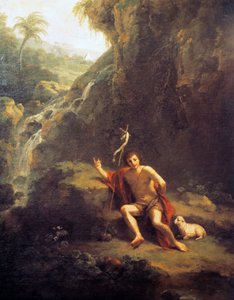 Pejzaż ze św. Janem Chrzcicielem autorstwa Francesco Zuccarelli