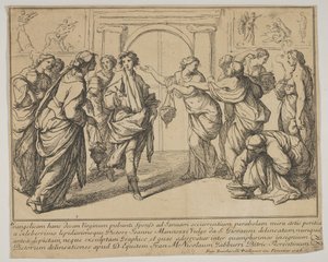 Mądre i głupie dziewice, 1728. autorstwa Francesco Zuccarelli