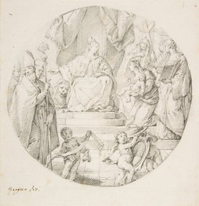 Szlachta przedstawiająca niemowlę Wenecji, 1709-87.