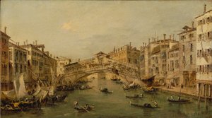 Wenecja: Rialto autorstwa Francesco circle of Guardi