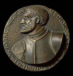 Popiersie Gian Giacomo de Medici dit il Medeghino (1497-1556), włoski medal Condottiero wykonany przez Francesco da Sangallo dit il Margotta (1494-1576) Florencja, Muzeum Narodowe Bargello autorstwa Francesco da Sangallo