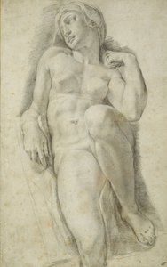 Aurora, wg Michelangelo Buonarroti (czarna kreda na białym papierze) autorstwa Francesco de Rossi Salviati Cecchino